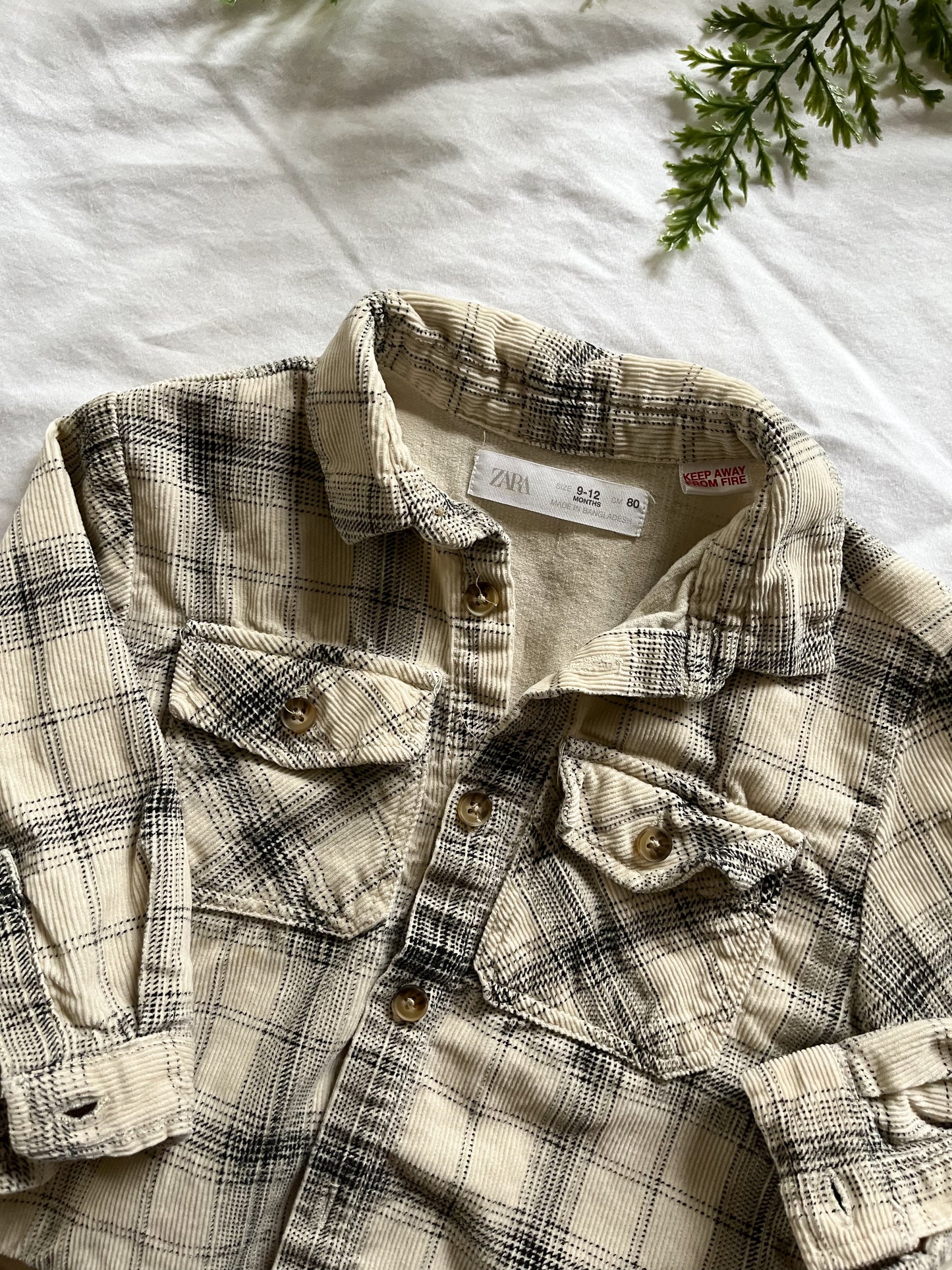 Zara thin corduroy shirt (9/12)