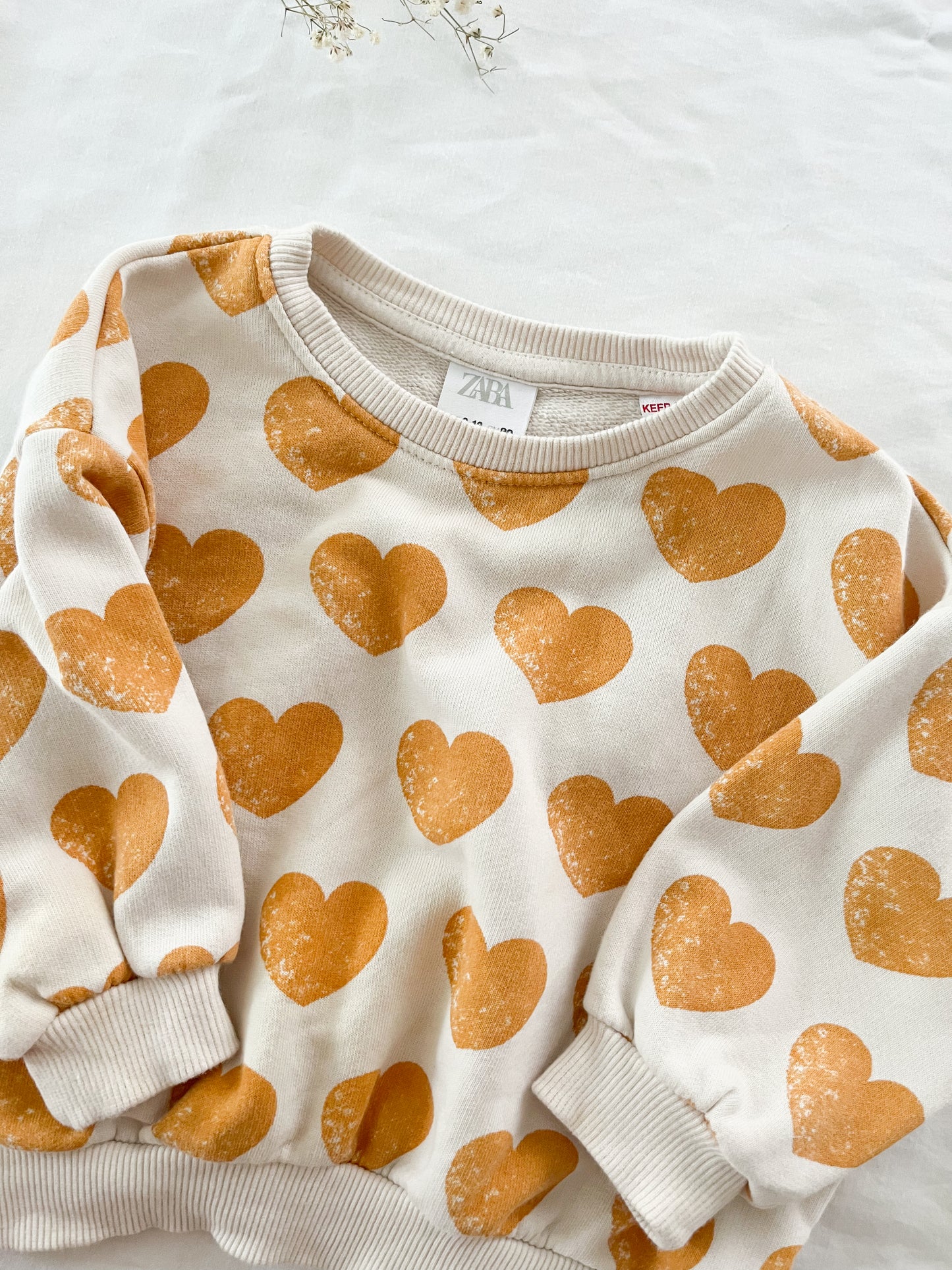 Zara yellow heart pullover (9/12)