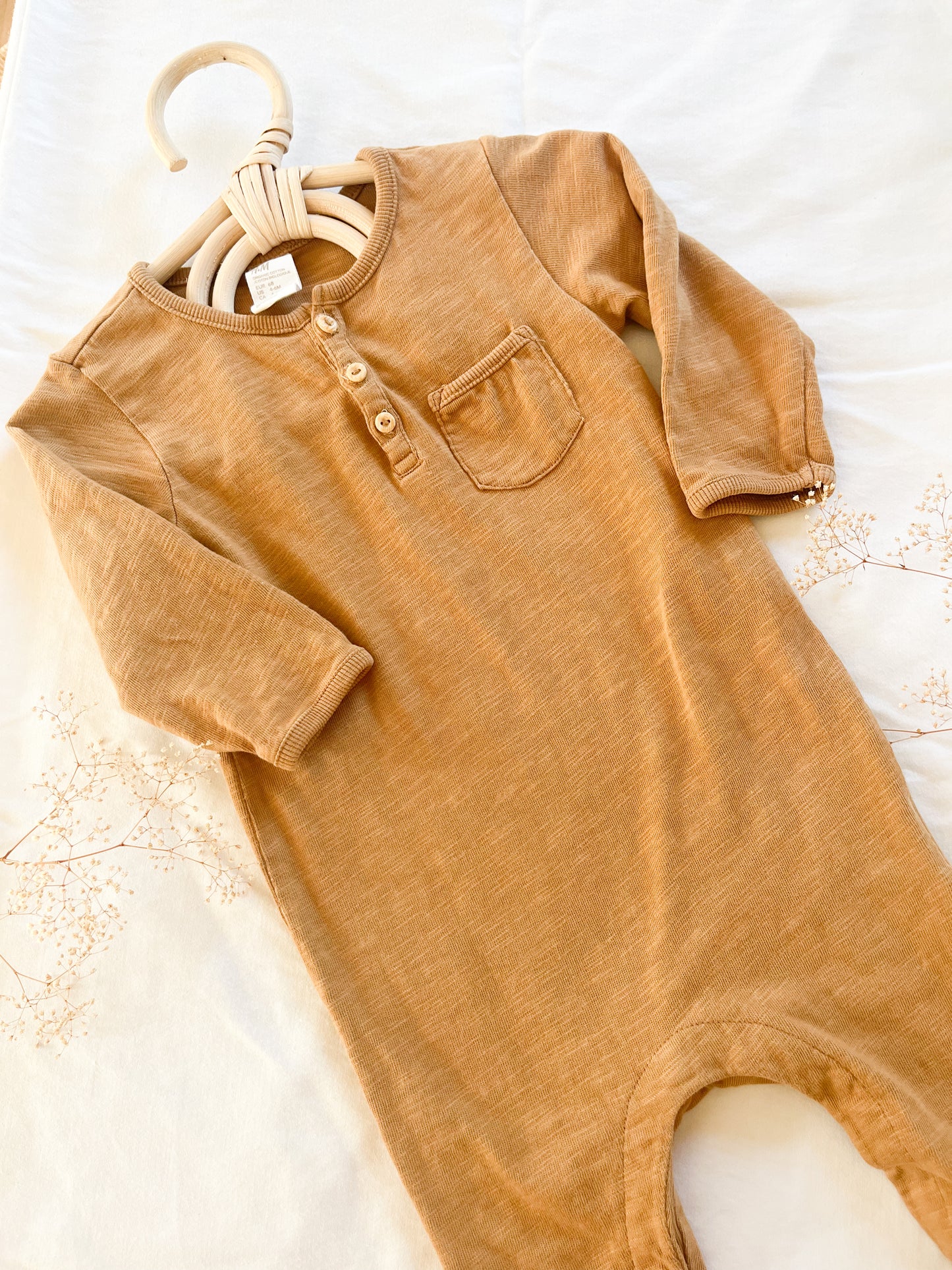 H&M camel jumpsuit