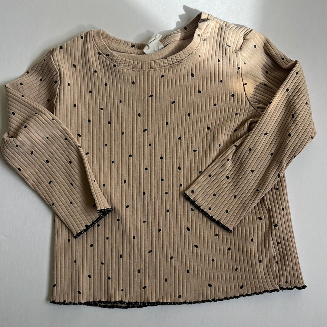 H&M polka dot ribbed set (18M)
