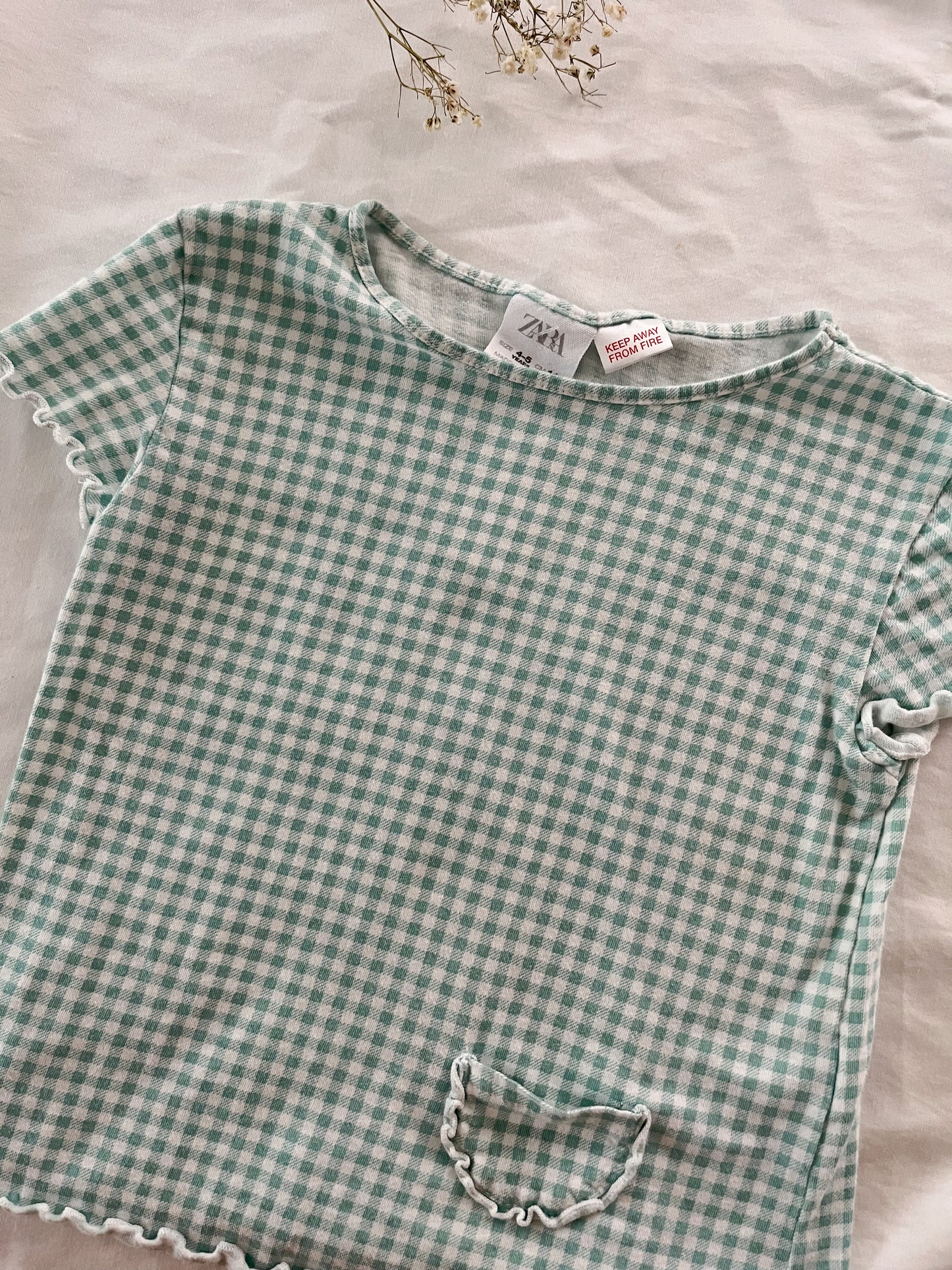 Zara gingham top (4/5T)