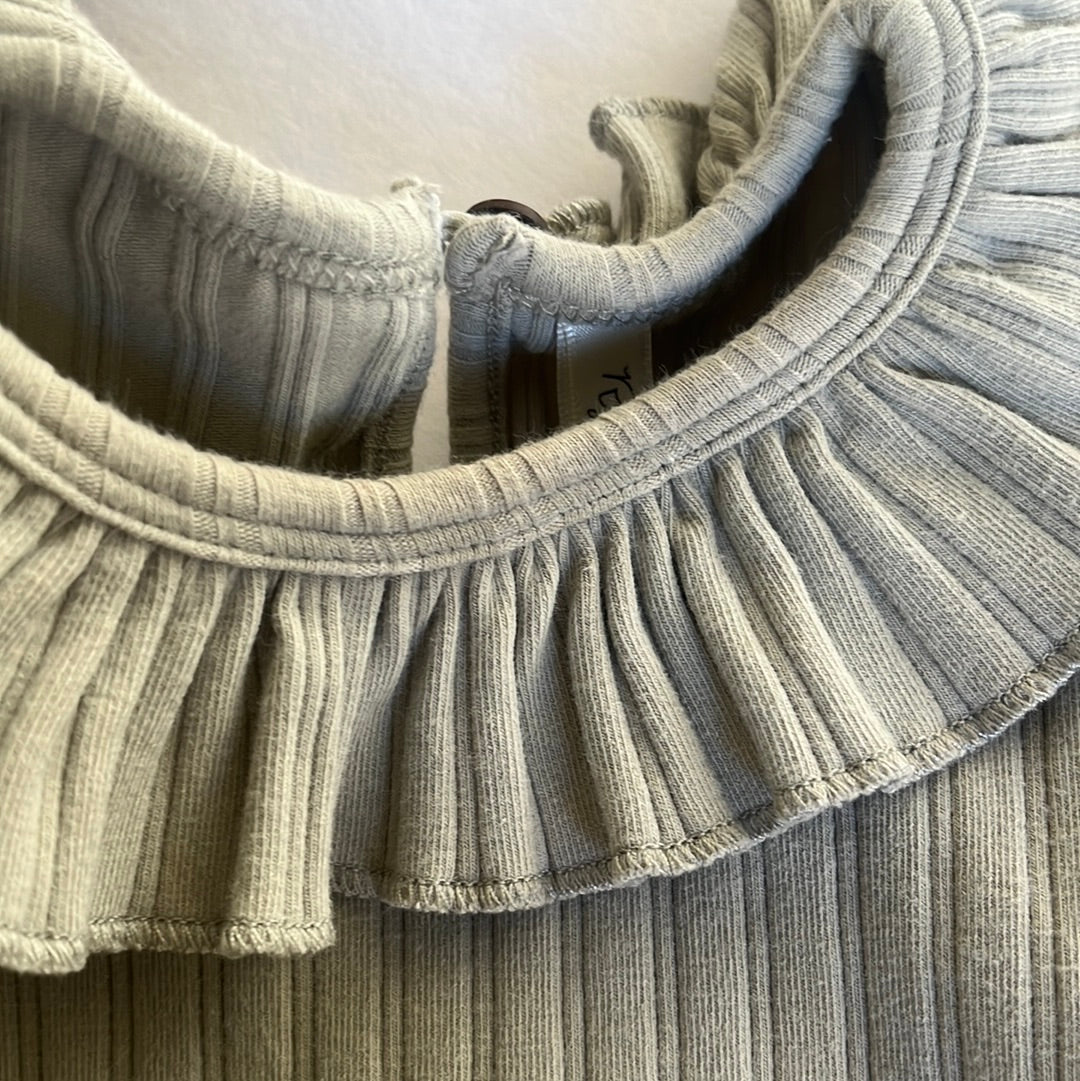 Rylee and cru ruffle collar ribbed bodysuit (12/18)