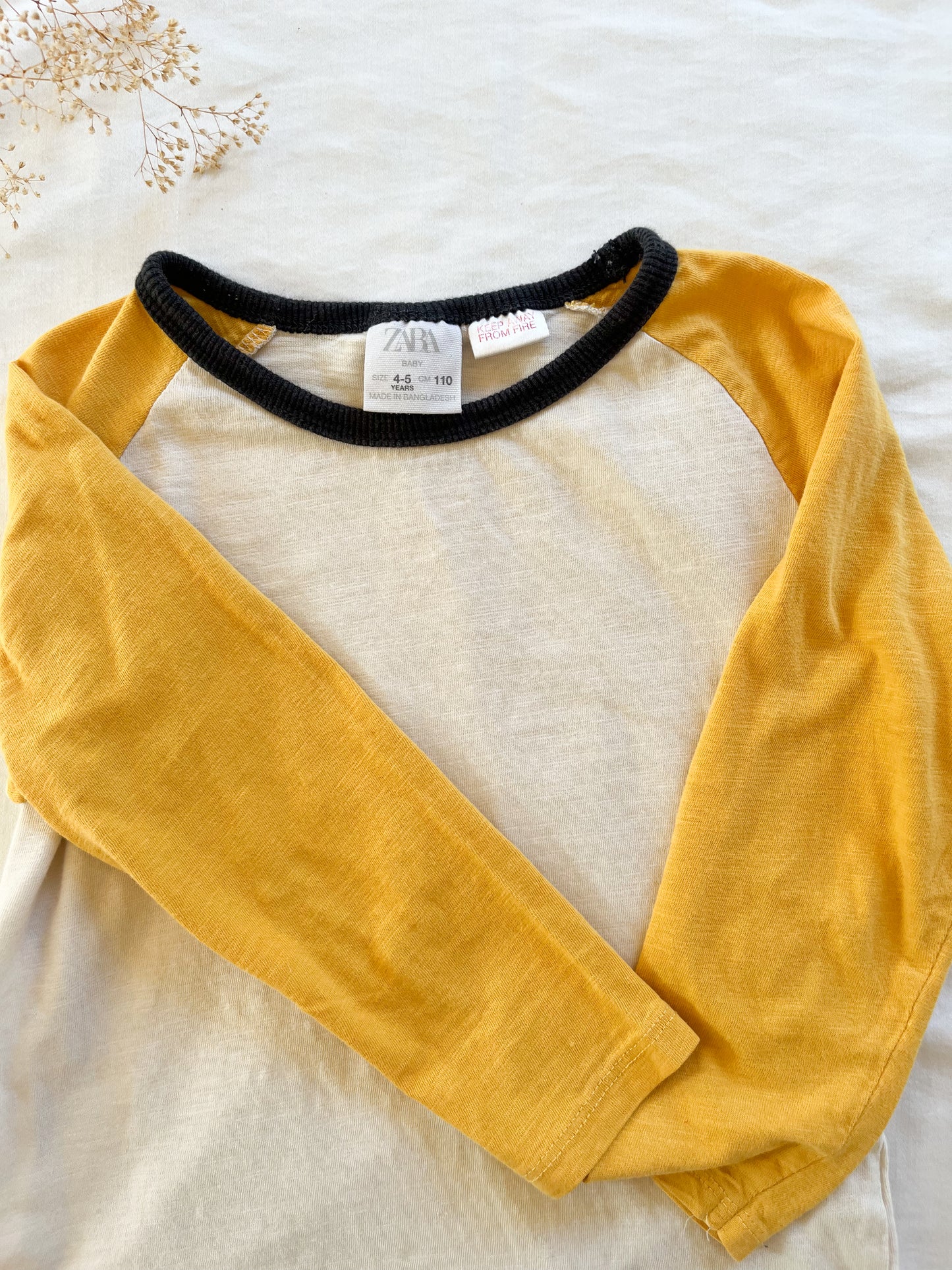 Zara color block long sleeve (4/5T)
