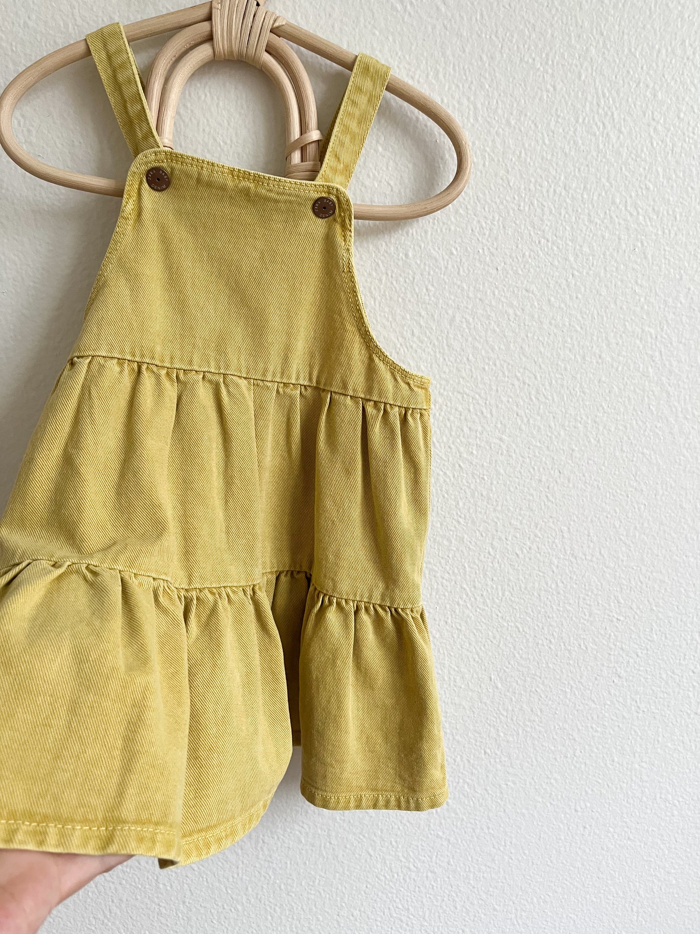 Zara Denim Tiered Jumper Dress (12/18)