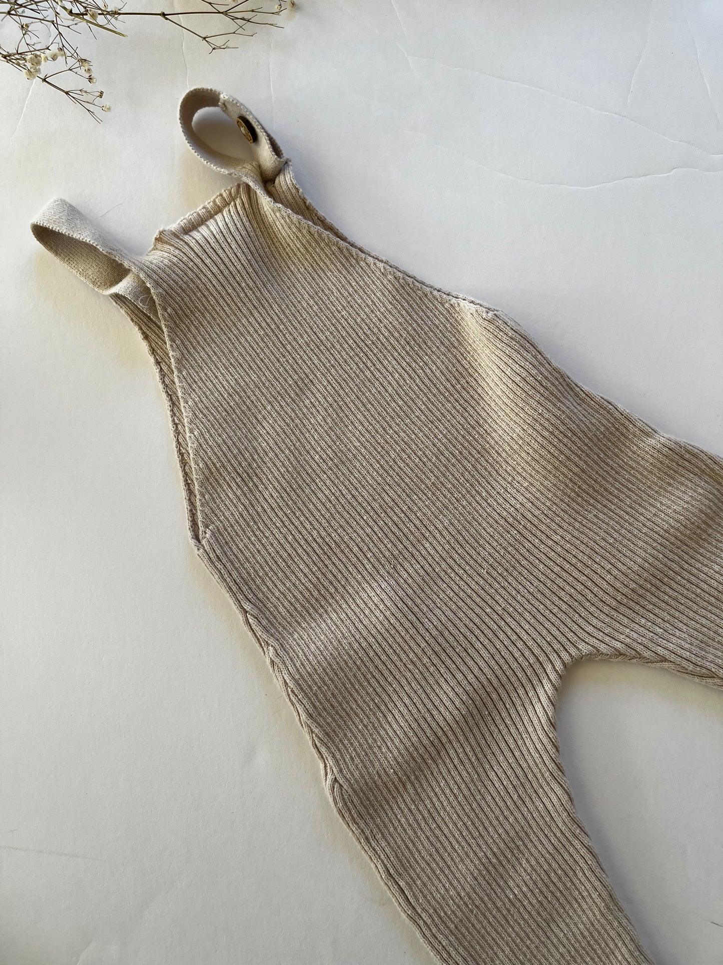 Mebie baby ribbed overalls (0/3)