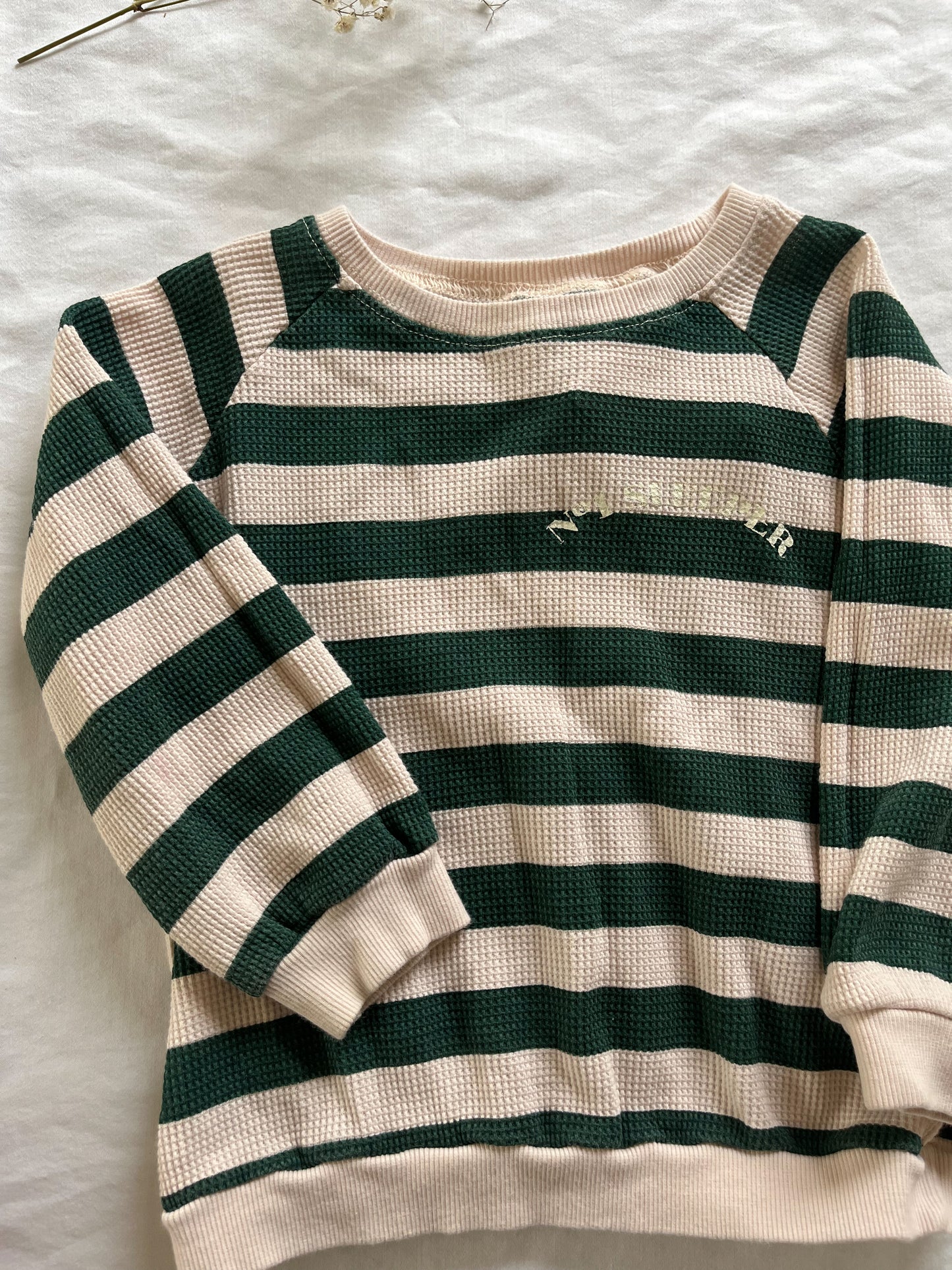Zara striped waffle knit top (2/3)