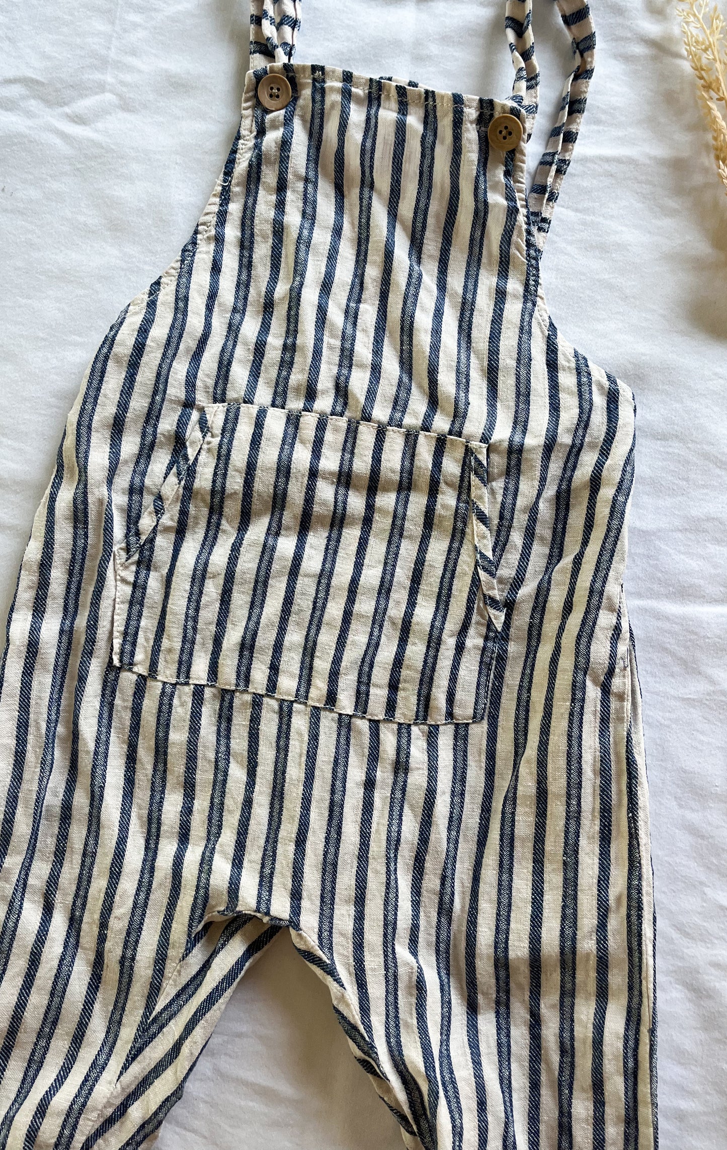 Zara striped overalls