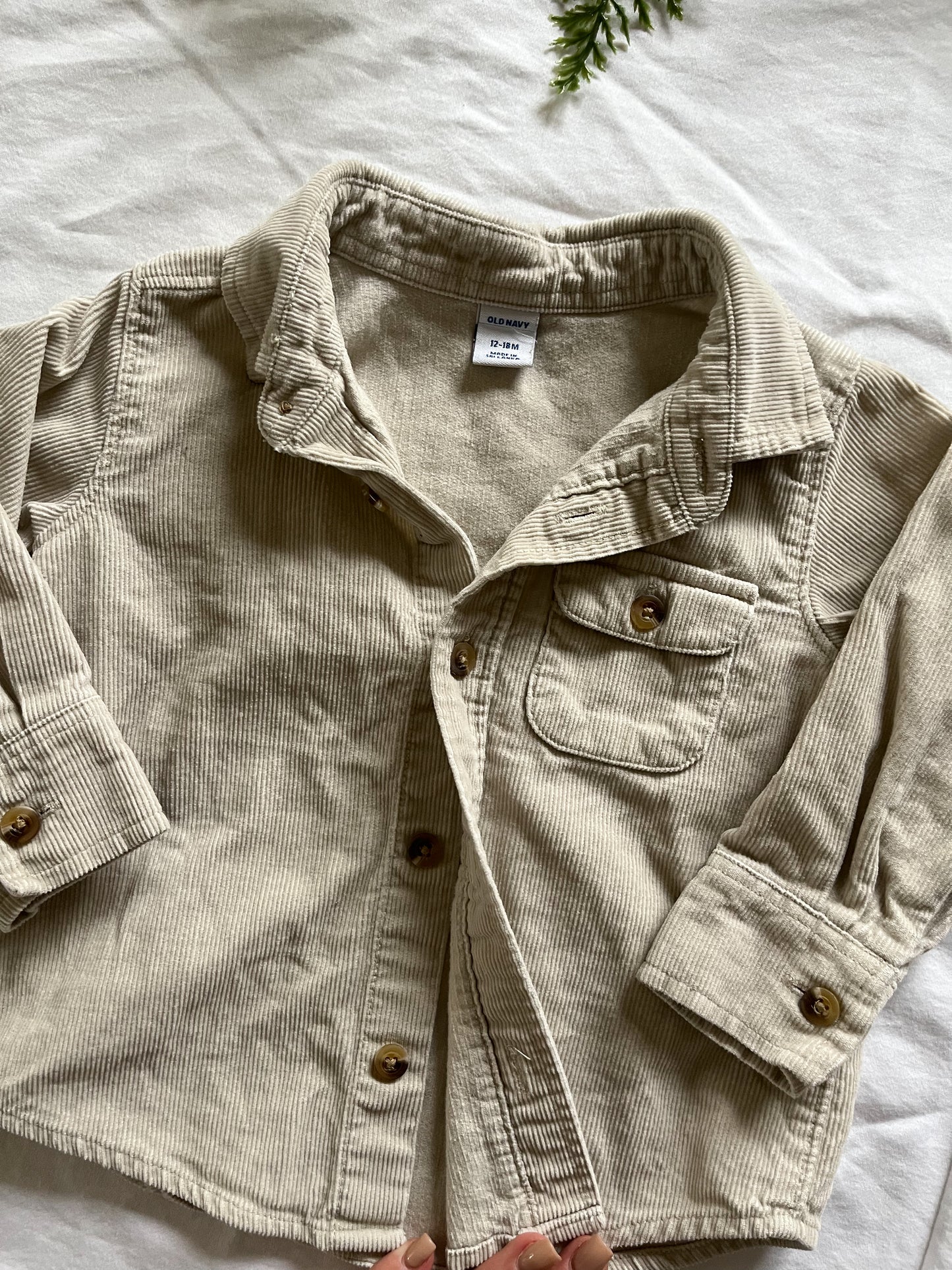 Old navy thin corduroy shirt (12/18)