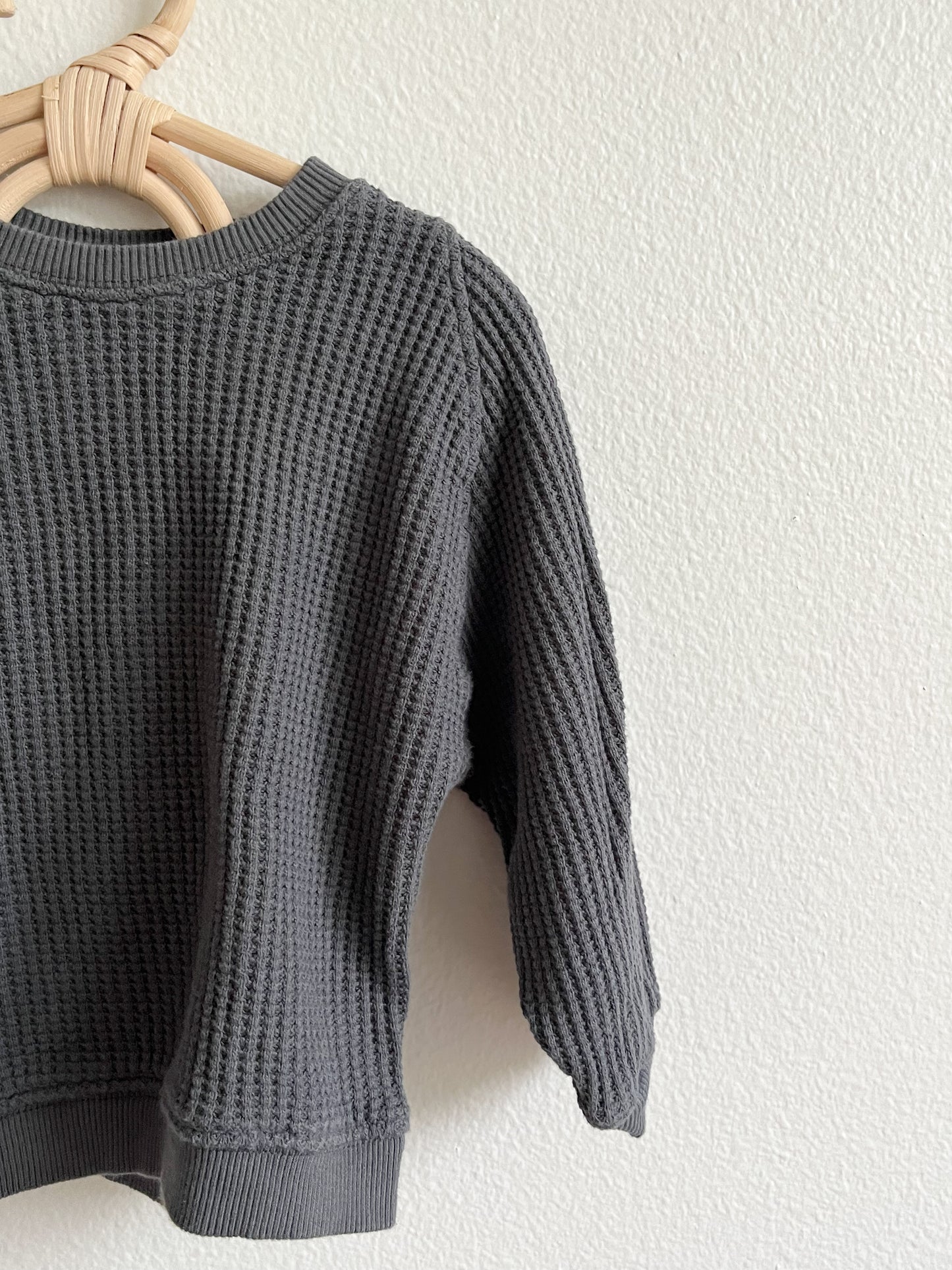 Zara waffle charcoal set (2/3T)