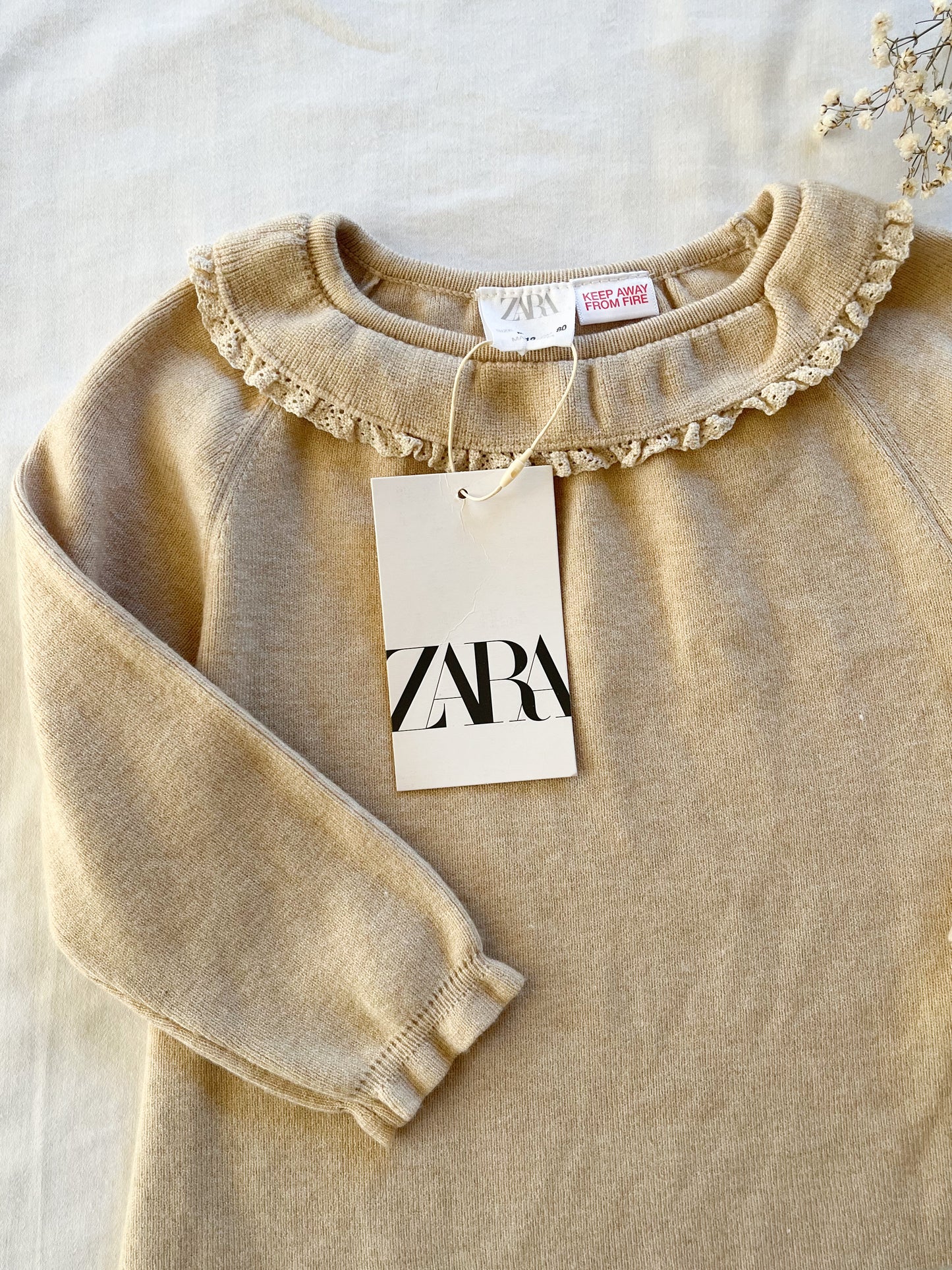 Zara ruffle collar knit sweater (9/12)