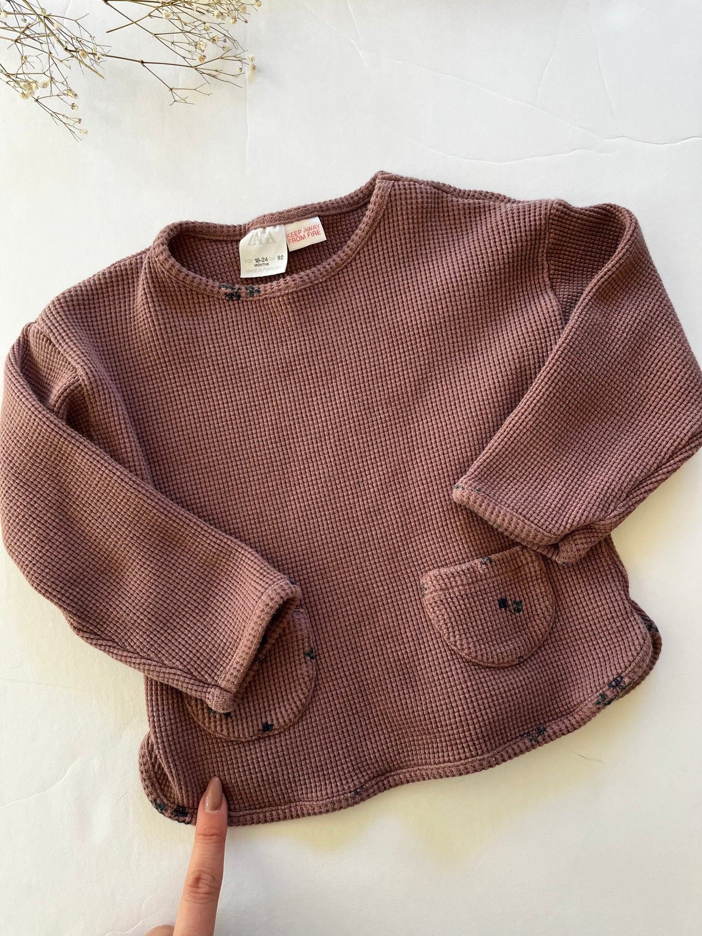 Zara waffle top (18/24)