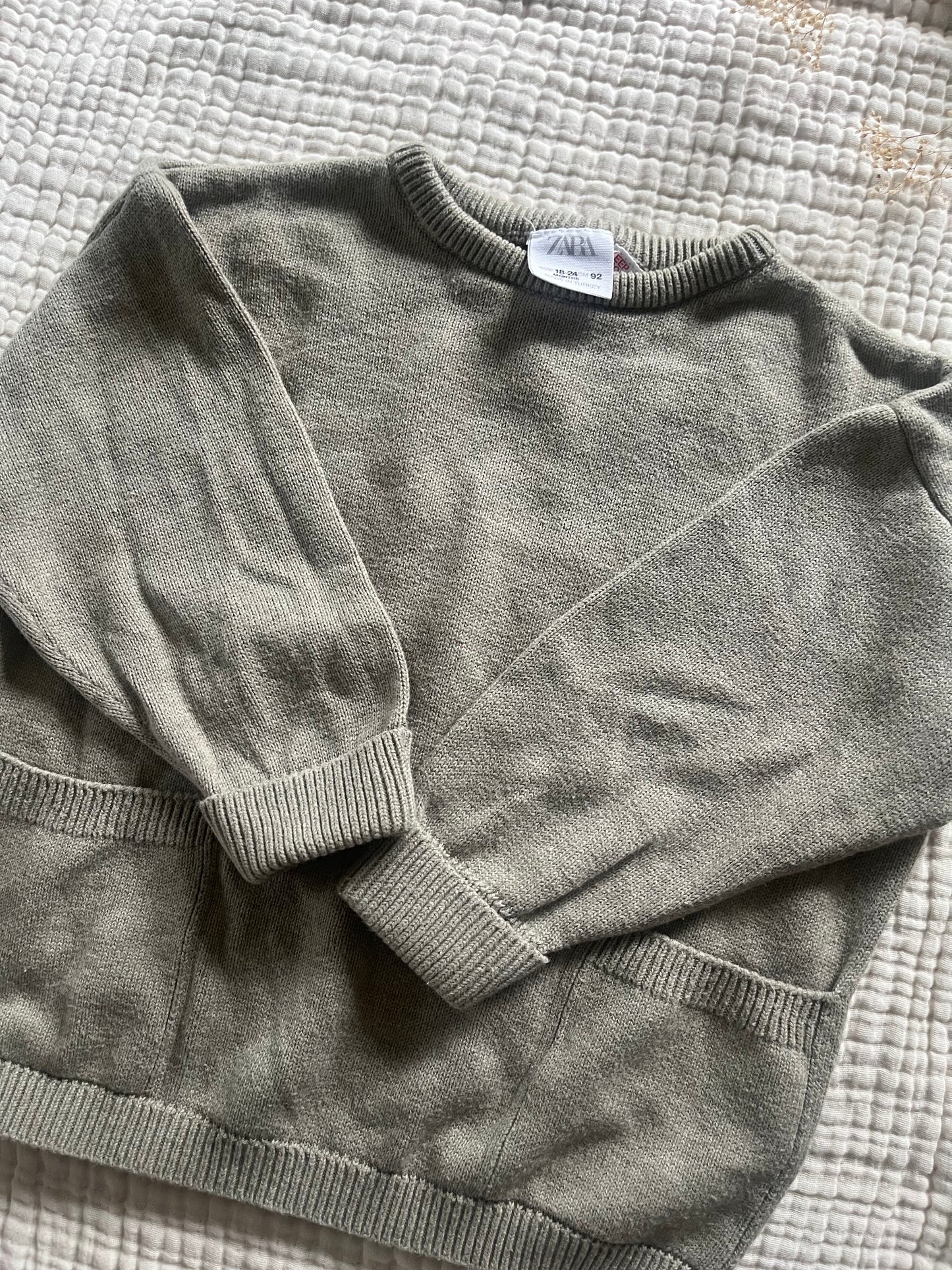 Zara knit sweater with pockets (18/24)