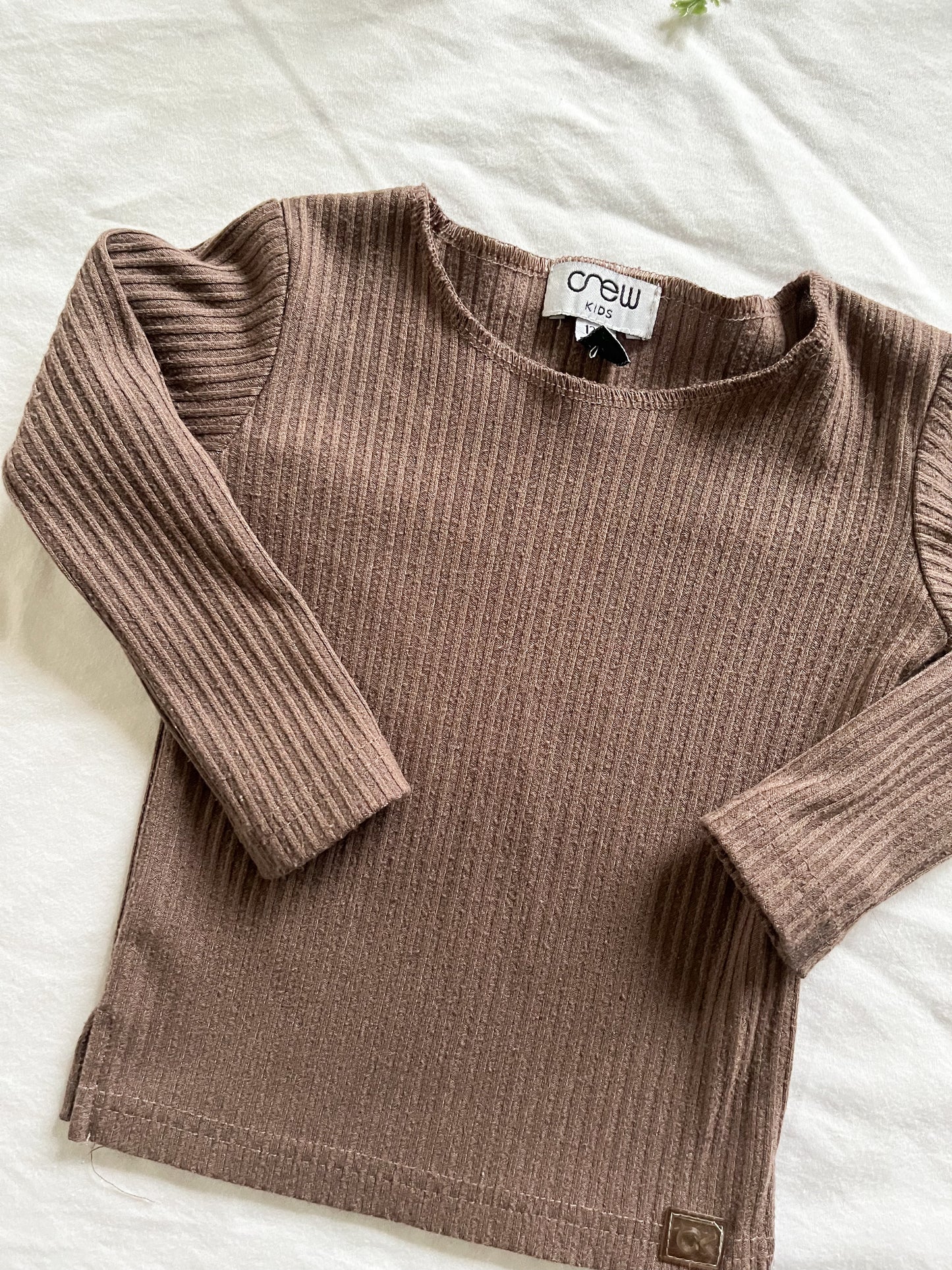 Crew ribbed long sleeve ( 12M)