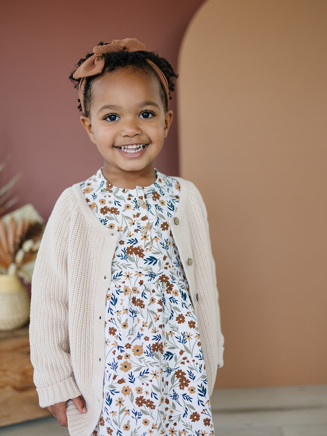 Mebie baby cream knit cardigan (3T)