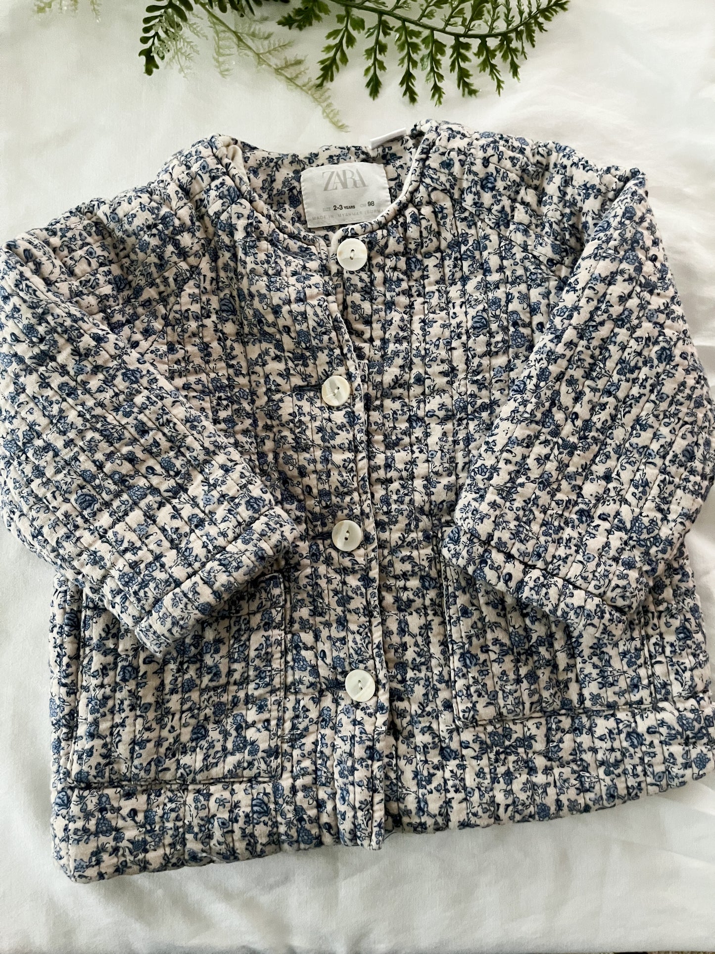 Zara HTF quilted floral jacket (2/3)