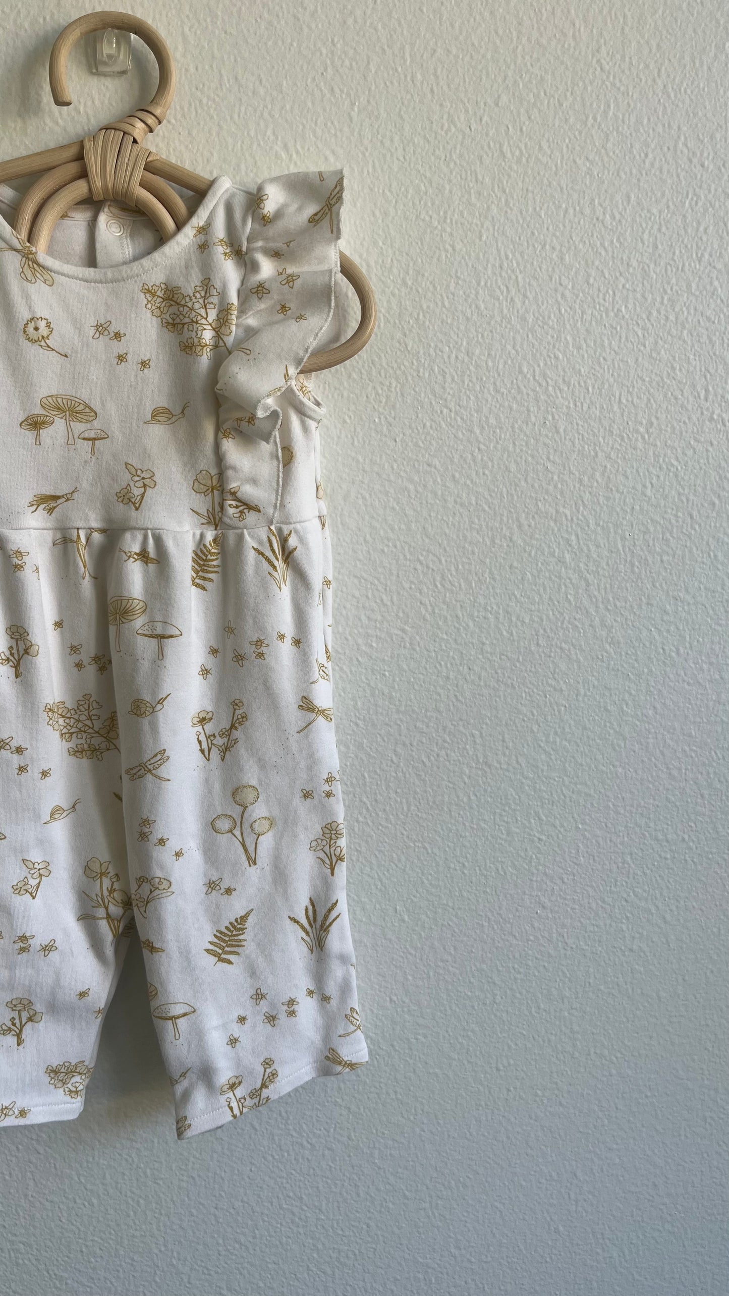 Pehr botanic/mushroom print jumpsuit (2T)