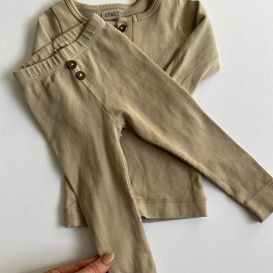 Kidwild ribbed set (3/6M)