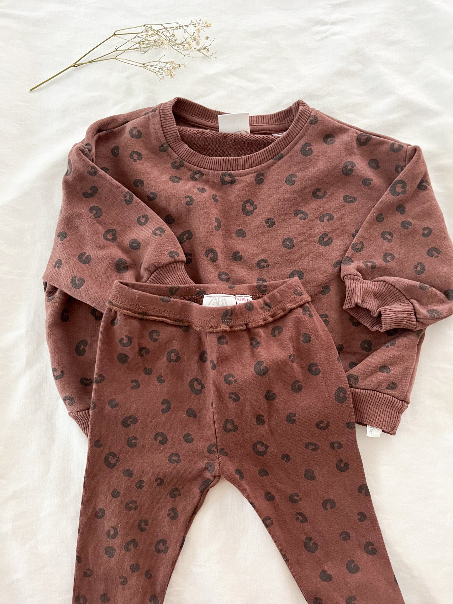 Zara HTF leopard print set (9/12)