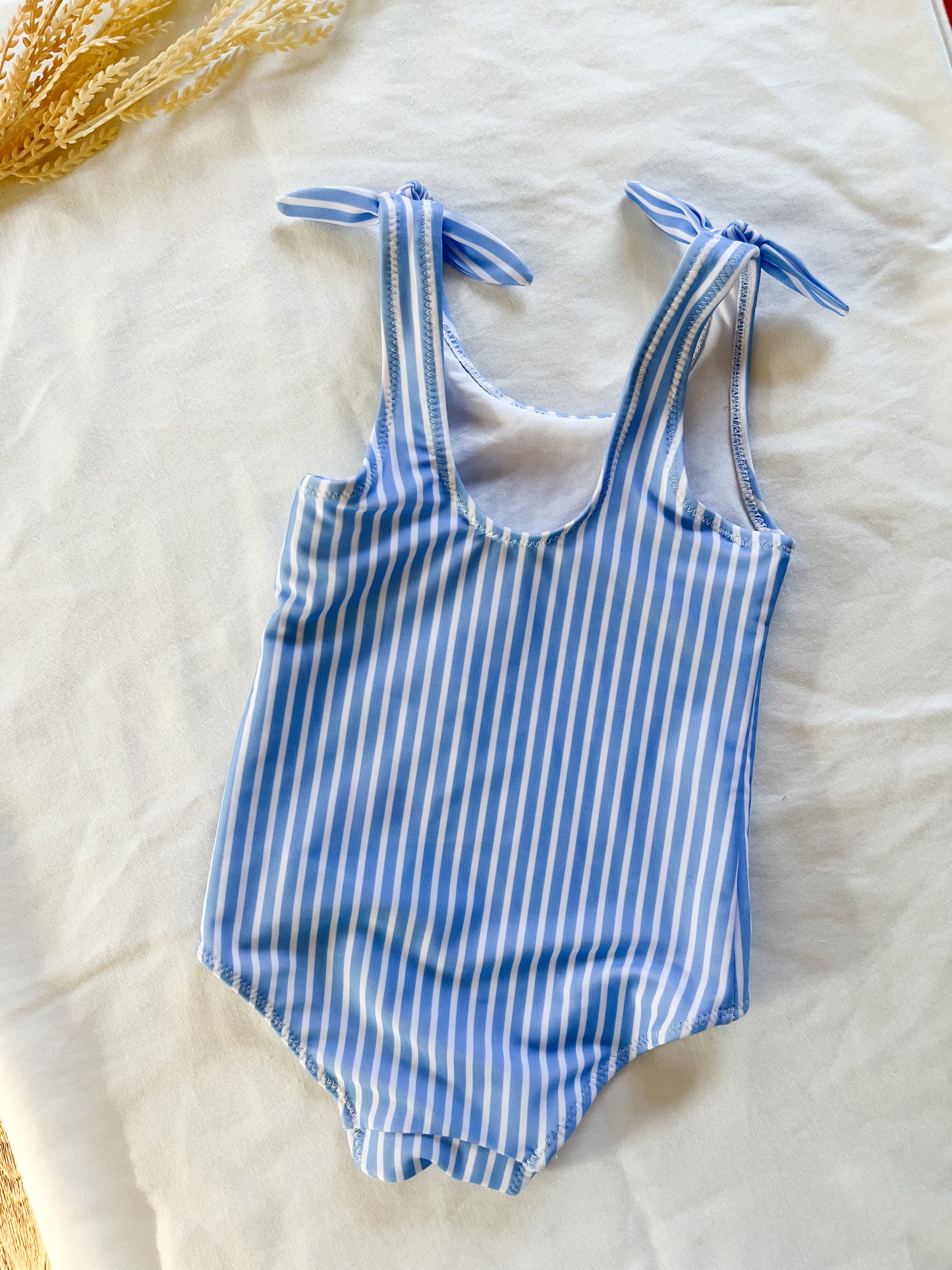 H&M striped swimsuit (2T)