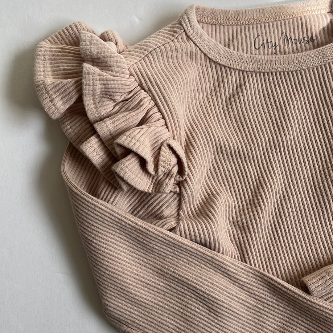 City mouse ribbed top (5T)