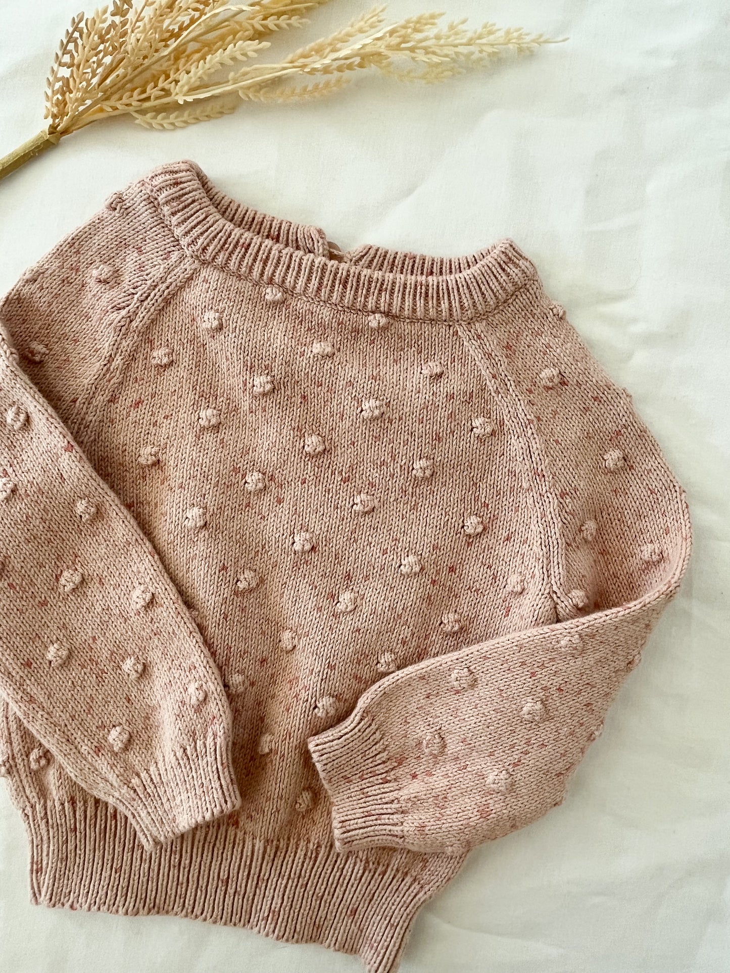 Jamie Kay bubblegum fleck sweater (1Y)