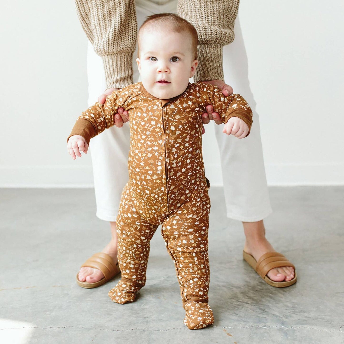 Goumi Trillium Bamboo Footie (NB)