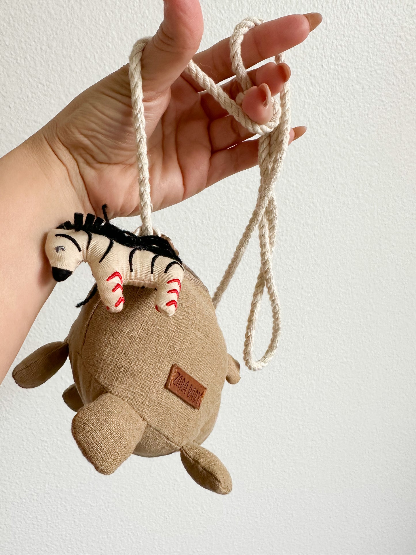 Zara baby rhino zebra crossbody bag