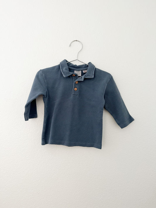 Zara waffle polo shirt (9/12)