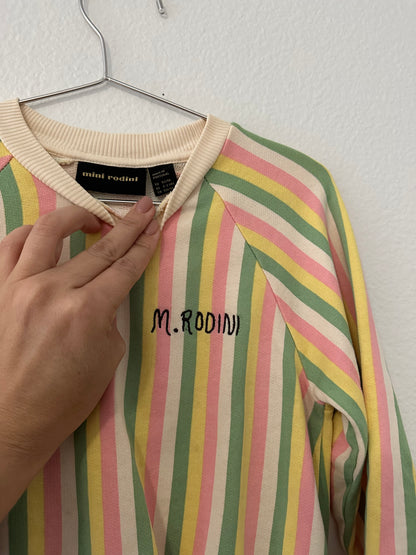 Mini rodini pastel striped sweatshirt (2/3) (92/98)