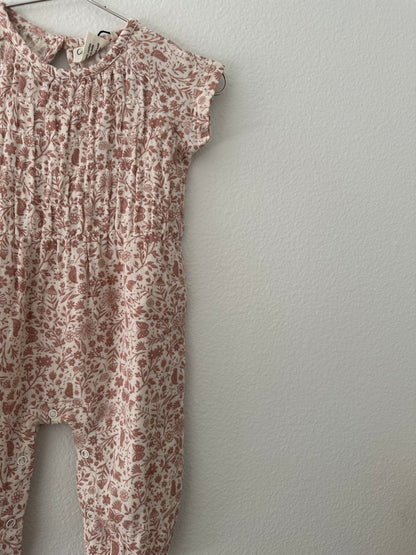 City mouse garden smocked long romper (6/19)