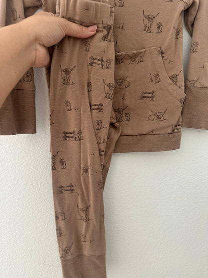 Goumi highland cow jogger set (3T)