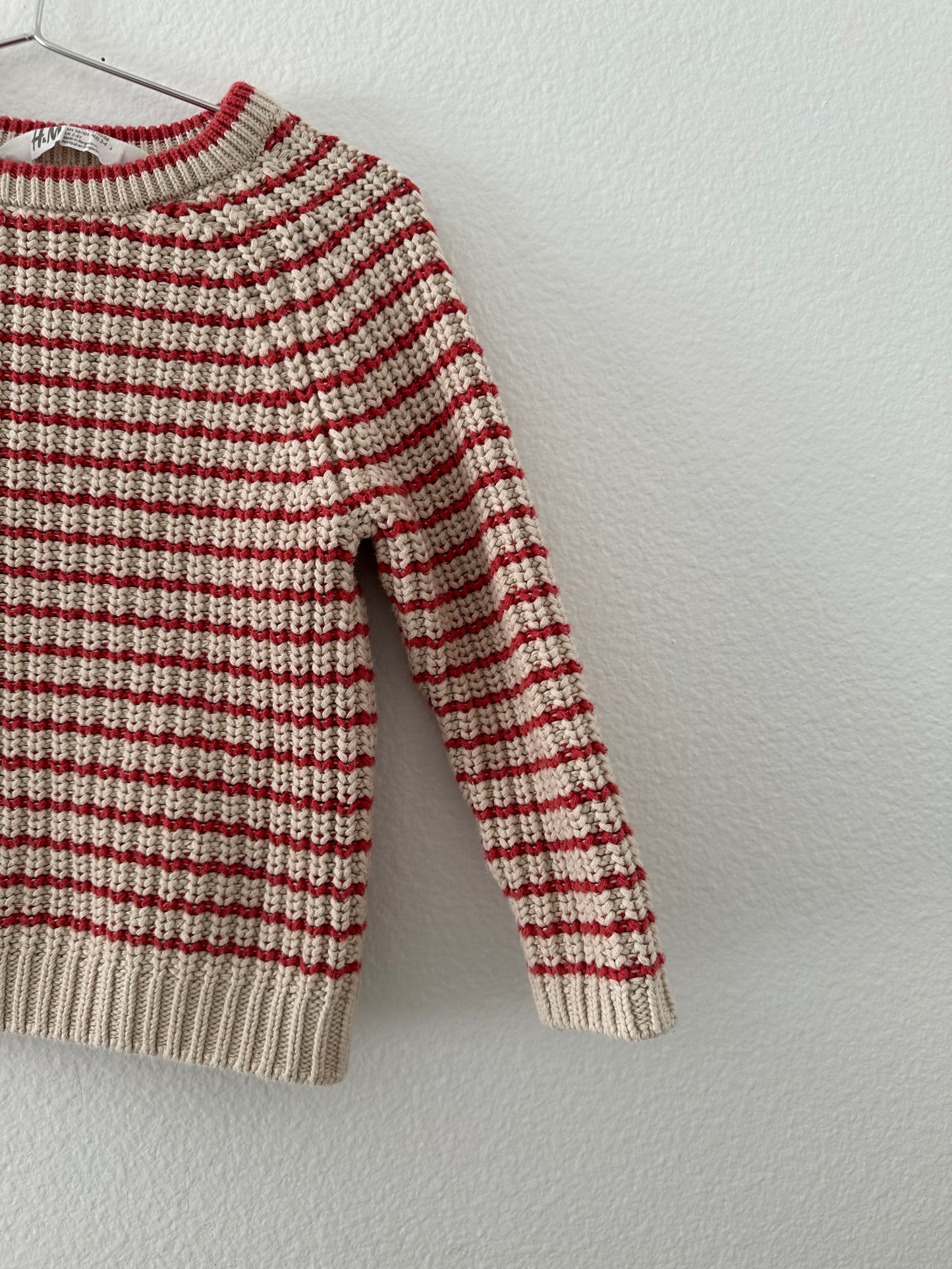 H&M striped knit sweater (2/4Y)