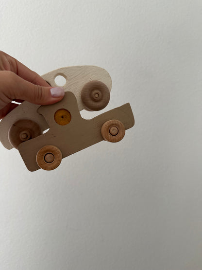 Wooden cars