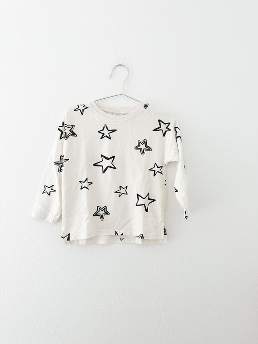 Zara stars print long sleeve ||2/3