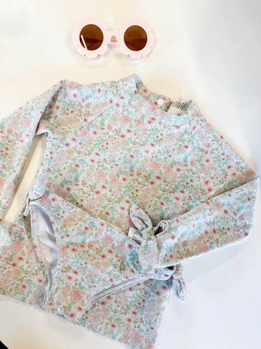 Minnow floral rashguard set || 2T