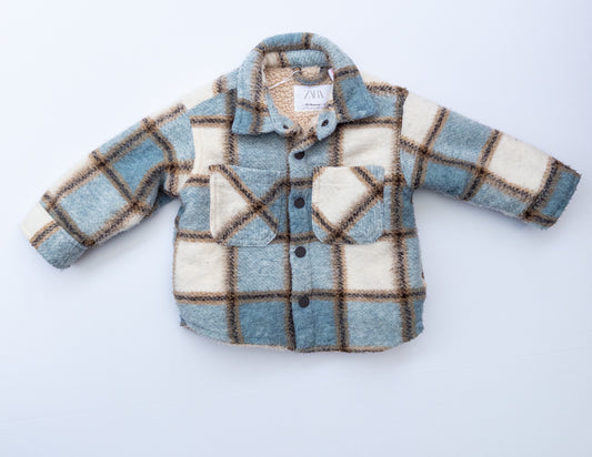 Zara || Sherpa lined jacket || 12-18 months