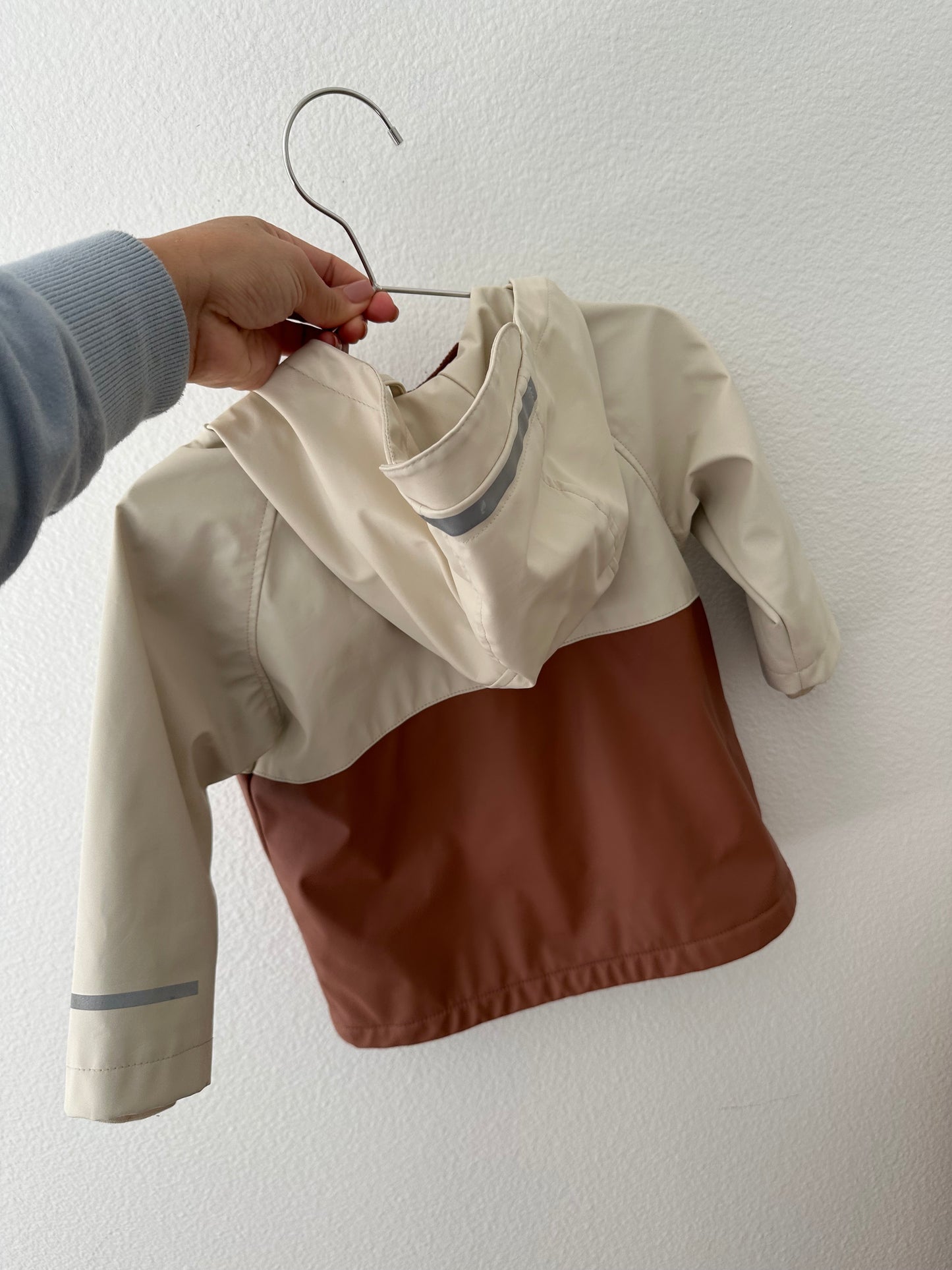 Zara color block raincoat (9/12)