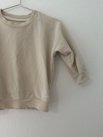 Cub + Co set beige French terry jogger set ||2T