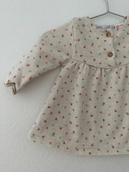Zara floral long sleeve dress/top (1/3)