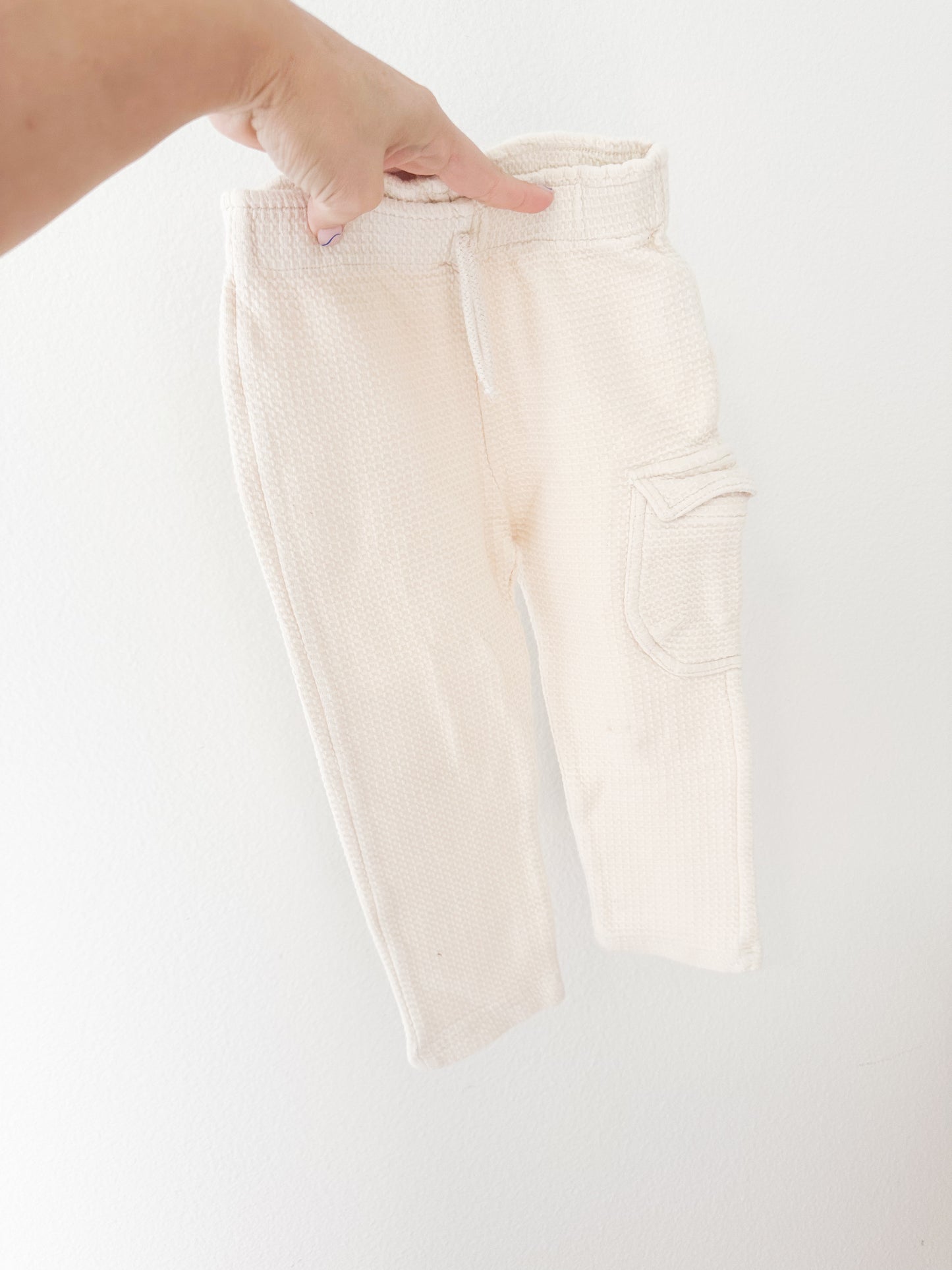 Zara waffle cargo pants|| 3/4