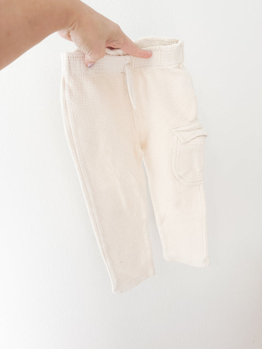 Zara waffle cargo pants|| 3/4