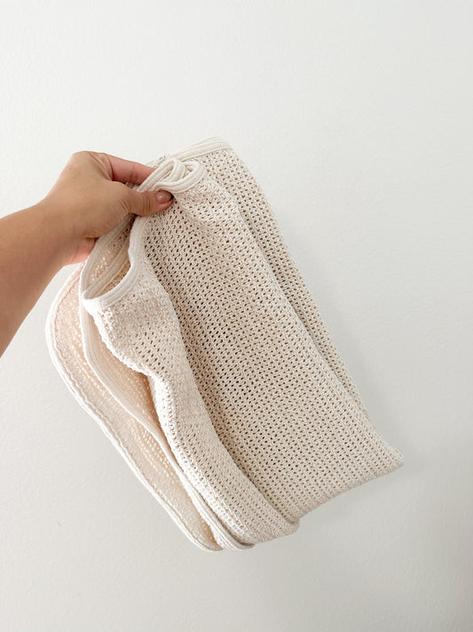 Fog linen work baby blanket||