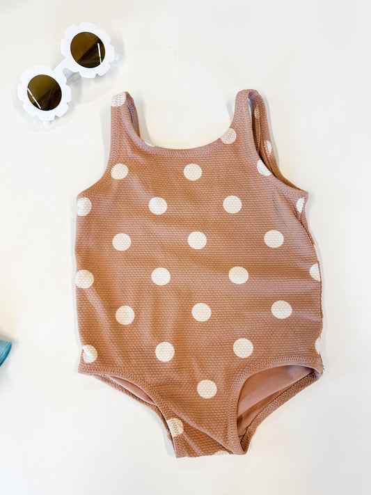 H&M polka dot textured swimsuit || 9/12