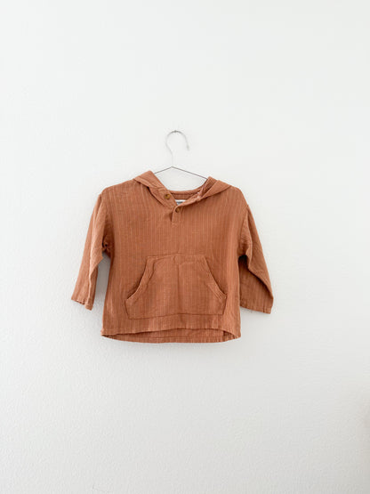 Zara striped lightweight hoodie pullover  (9/12)