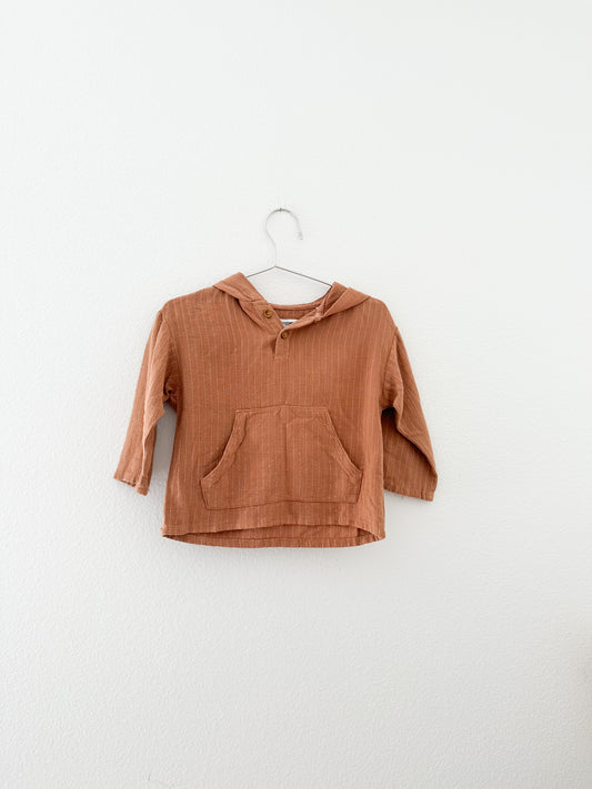 Zara striped lightweight hoodie pullover  (9/12)