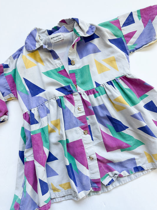 Bobo choses multicolor triangles dress|  2/3T