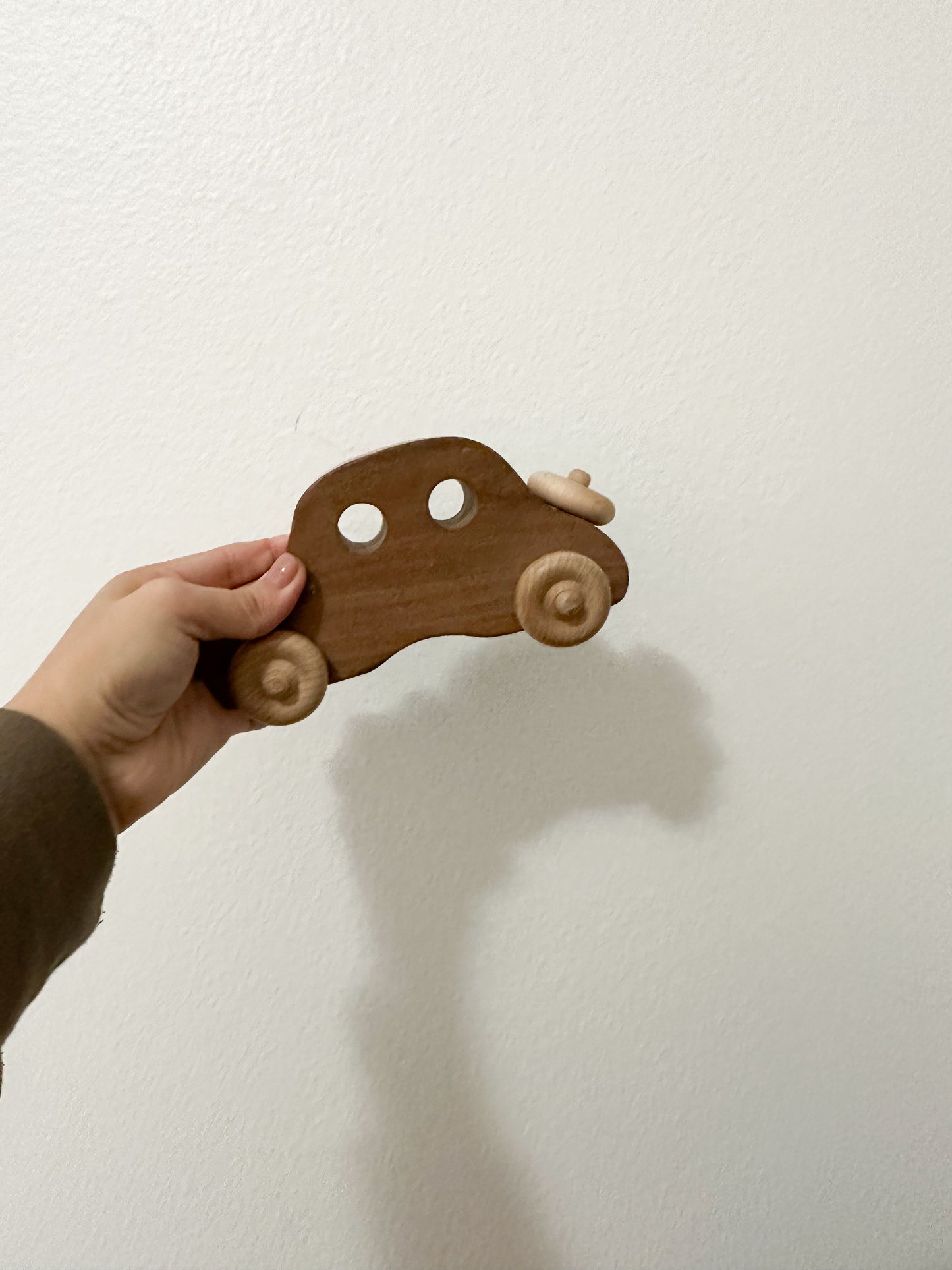 Handcrafted wooden car