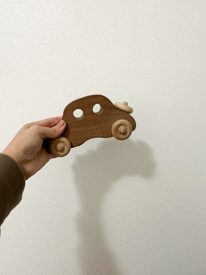 Handcrafted wooden car
