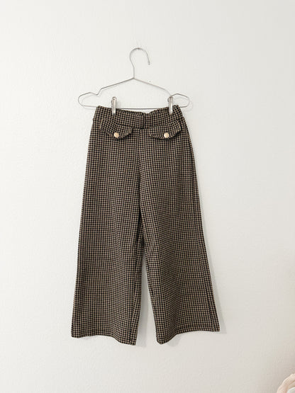 Zara plaid wide leg pants || size 7