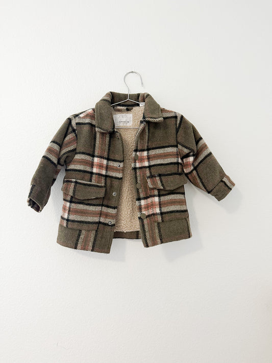 Zara plaid shacket 12/18